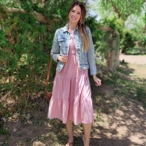 Amazon Pink Sleeveless Dress